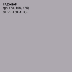 #ADA8AF - Silver Chalice Color Image